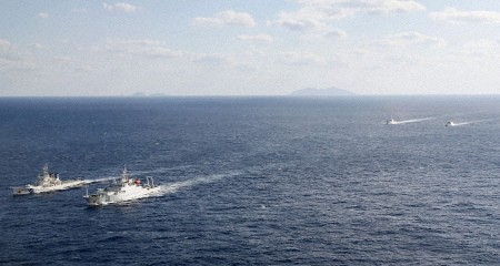 Hải giám và Ngư chính Trung Quốc "tuần tra" trên vùng biển gần Senkaku